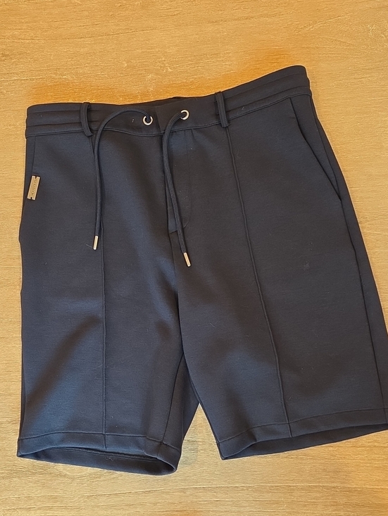 Mauvais Other - Men's Mauvais Navy Blue Athletic Drawstring Shorts with Front Seams (32)